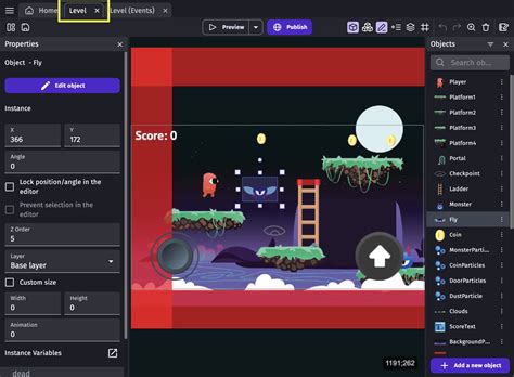 gdevelop editor